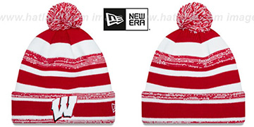 Wisconsin NCAA-STADIUM Knit Beanie Hat by New Era