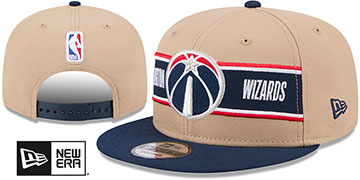 Wizards 2024 NBA DRAFT SNAPBACK Camel-Navy Hat by New Era