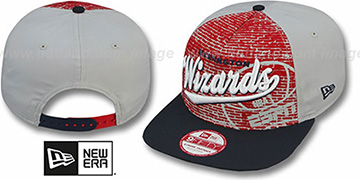 Wizards ESPN BRICK A-FRAME SNAPBACK Hat by New Era