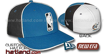 Wizards LOGOMAN-2 Blue-Black-White Fitted Hat by New Era