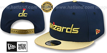 Wizards 'SWINGMAN SNAPBACK' Navy-Gold Hat by New Era