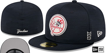 Yankees '2024 ALTERNATE CLUBHOUSE' Heather Navy Fitted Hat by New Era