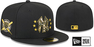 Yankees 2024 ARMED FORCES STARS N STRIPES Hat by New Era