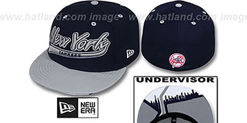 Yankees CITY-SCRIPT Navy-Grey Fitted Hat by New Era