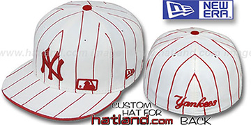 Yankees FABULOUS White-Red Fitted Hat by New Era