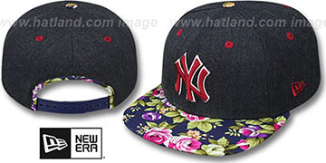 Yankees HEATHER BLOOM SNAPBACK Navy Hat by New Era