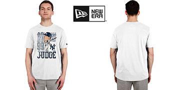 Yankees JUDGE CARICATURE White T-Shirt by New Era