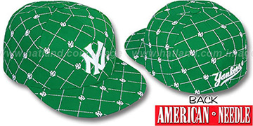 Yankees KINGSTON ALL-OVER Kelly-White Fitted Hat by American Needle