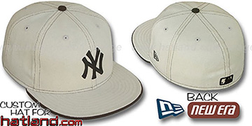 Yankees NATURAL DENIM Oatmeal-Brown Fitted Hat by New Era