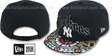 Yankees STAIN GLASS SNAPBACK Navy Hat by New Era