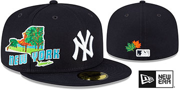 Yankees STATEVIEW Navy Fitted Hat by New Era