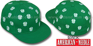 Yankees SUMMERTIME ALL-OVER Green Fitted Hat by American Needle