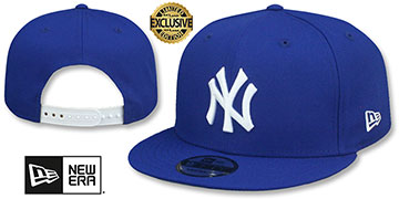 Yankees 'TEAM-BASIC SNAPBACK' Royal-White Hat by New Era