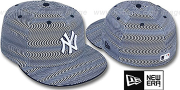 Yankees TRIPPIN White-Navy Fitted Hat by New Era