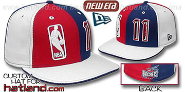 Yao Ming DOUBLE WHAMMY Red-Navy-white Fitted Hat