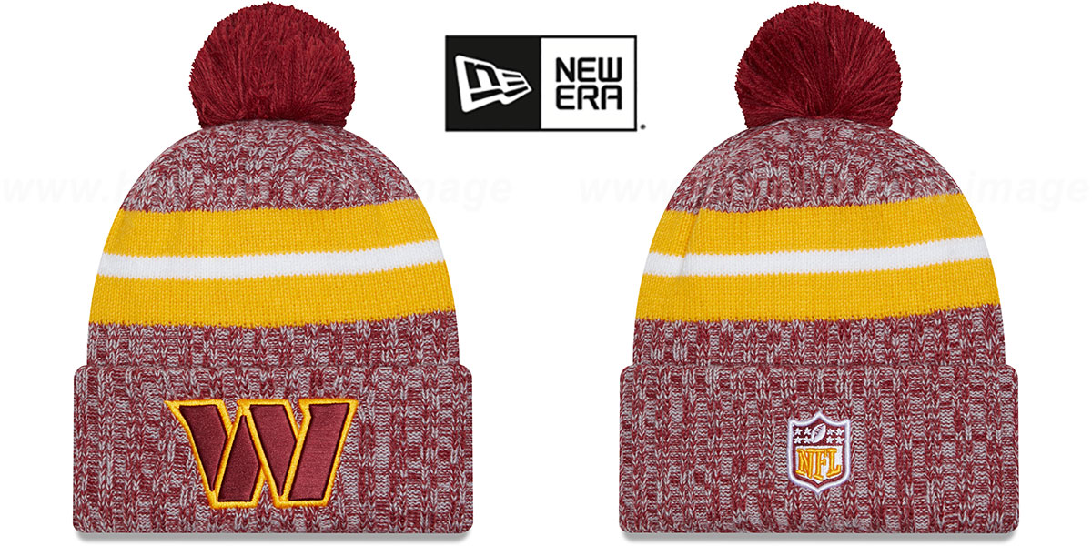 Washington Commanders 2023 SIDELINE Knit Beanie Hat by New Era