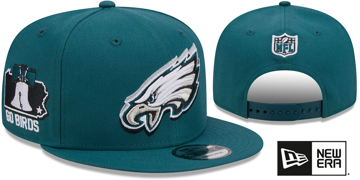 Philadelphia Eagles 2024 NFL DRAFT SNAPBACK Green Hat by New Era