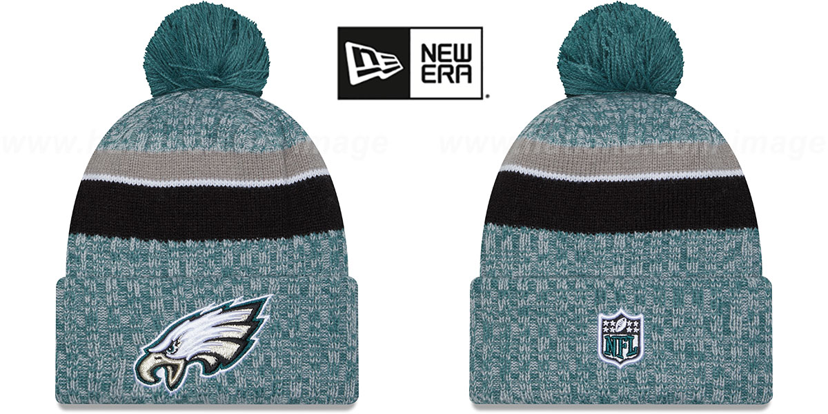 Philadelphia Eagles 2023 SIDELINE Knit Beanie Hat by New Era