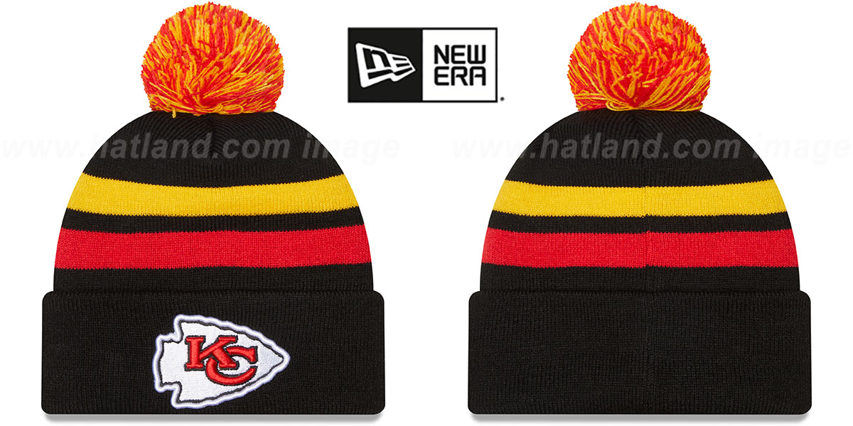 Kansas City Chiefs FRESH STRIPED Knit Beanie Hat by New Era