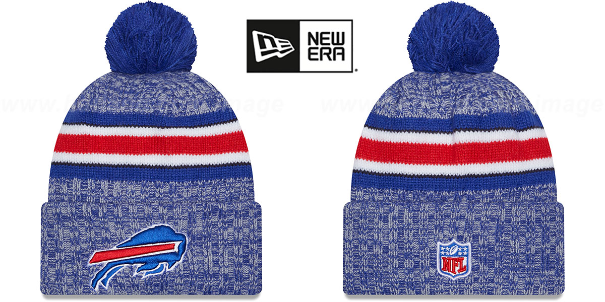 Buffalo Bills 2023 SIDELINE Knit Beanie Hat by New Era