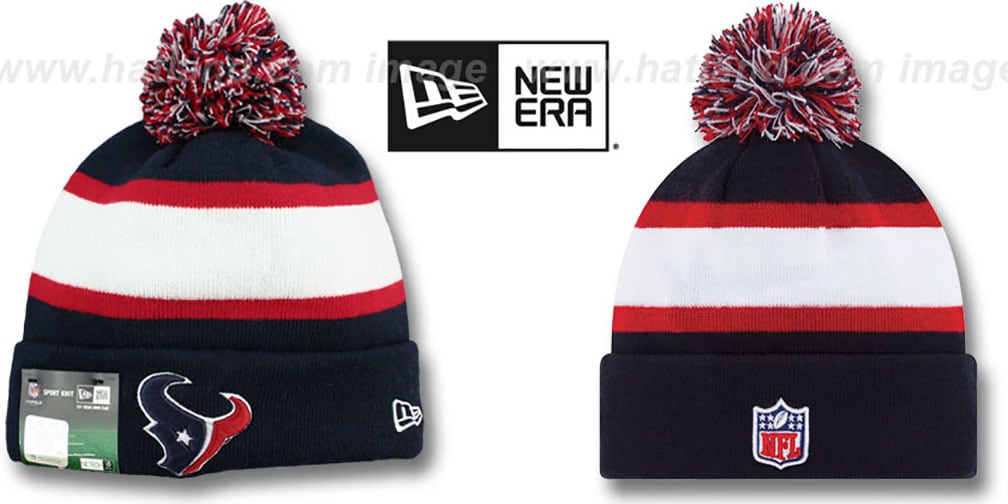 Houston Texans STADIUM Knit Beanie Hat by New Era