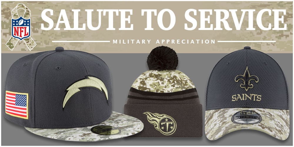 salute to service nfl hats