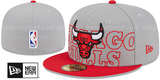 Bulls 2023 'ALTERNATE NBA DRAFT' Grey-Red Fitted Hat by New Era