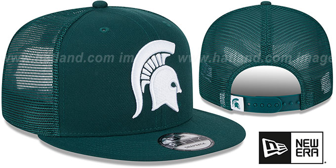 Michigan State 'TEAM-BASIC TRUCKER SNAPBACK' Green Hat by New Era