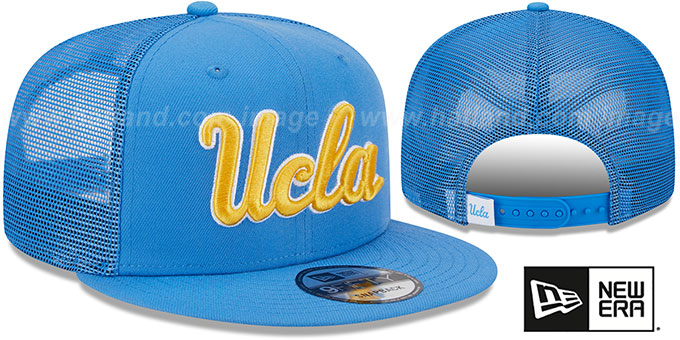 UCLA 'TEAM-BASIC TRUCKER SNAPBACK' Sky Hat by New Era