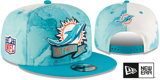 Dolphins '2022 NFL SIDELINE TIE-DYE SNAPBACK' Hat by New Era