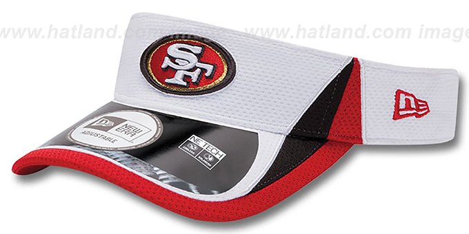 49ers '2013 NFL TRAINING' White Visor by New Era