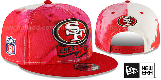 49ers '2022 NFL SIDELINE TIE-DYE SNAPBACK' Hat by New Era