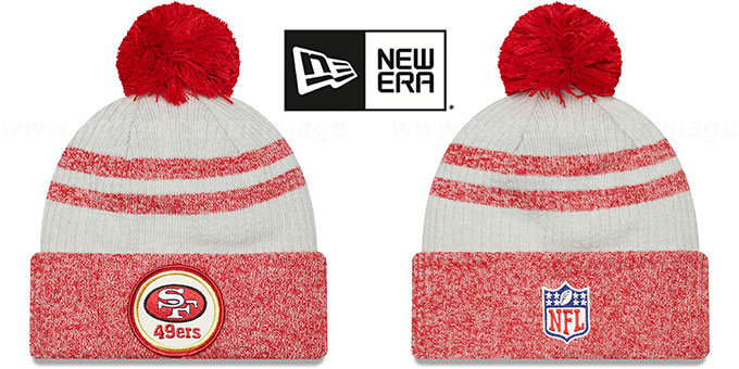 49ers '2022 NFL THROWBACK SIDELINE' Knit Beanie Hat by New Era