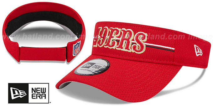 49ers 2023 'NFL TRAINING CAMP VISOR' Red by New Era