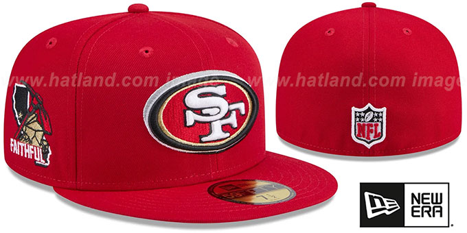 49ers 2024 'NFL DRAFT' Red Fitted Hat by New Era