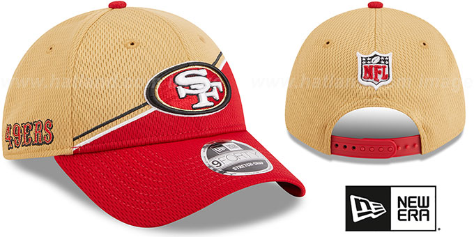 49ers 'DASHMARK SIDELINE SNAPBACK' Gold-Red Hat by New Era