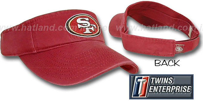 49ers 'G-W VISOR' by Twins - burgundy