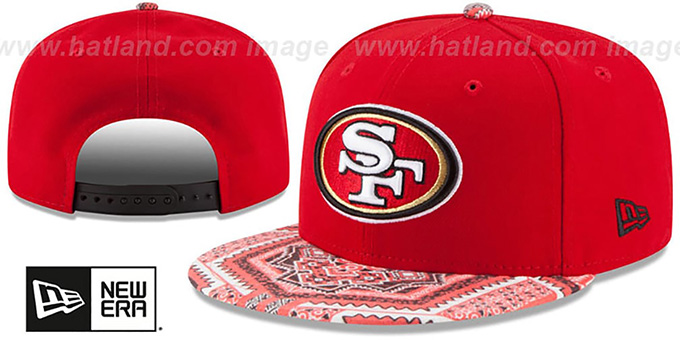 49ers 'KALEIDOVIZE SNAPBACK' Red Hat by New Era