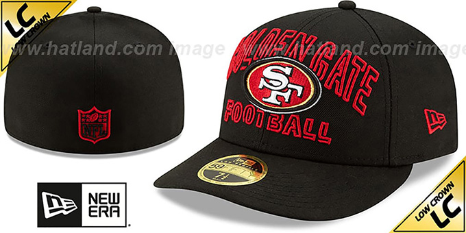 49ers 'LOW-CROWN ALT 2020 NFL VIRTUAL DRAFT' Black Fitted Hat by New Era