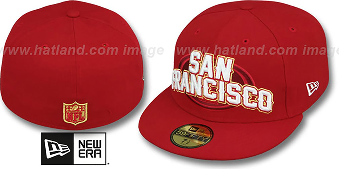 49ers 'NFL ONFIELD DRAFT' Red Fitted Hat by New Era