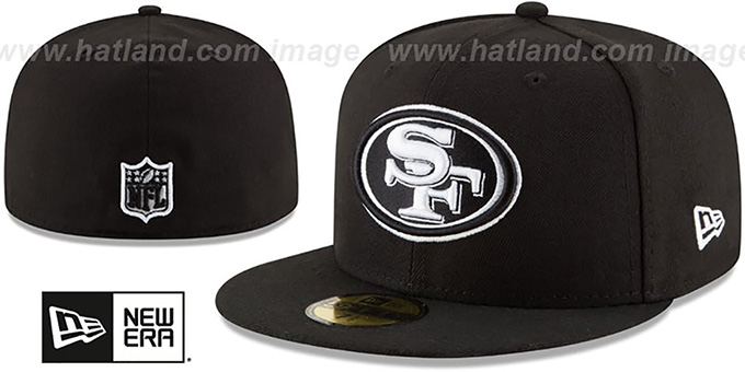 49ers black on black hat