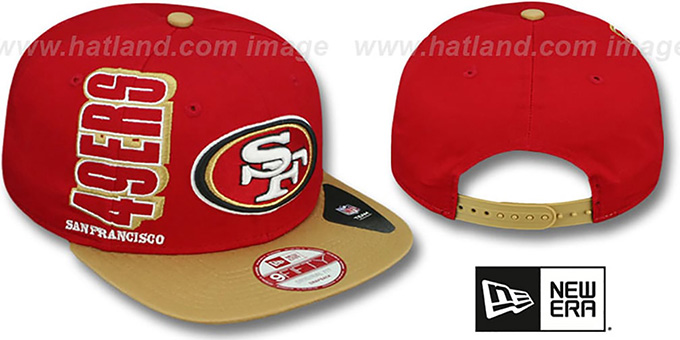 49ers 'RALLYMARK SNAPBACK' Red-Gold Hat by New Era