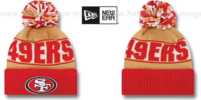 49ers 'REP-UR-TEAM' Knit Beanie Hat by New Era