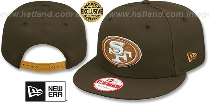 49ers 'TEAM-BASIC SNAPBACK' Brown-Wheat Hat by New Era