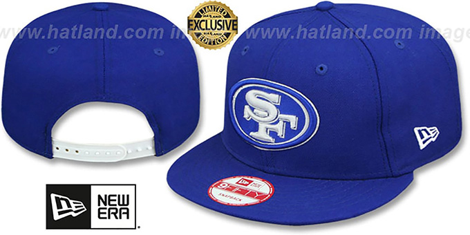 49ers 'TEAM-BASIC SNAPBACK' Royal-White Hat by New Era