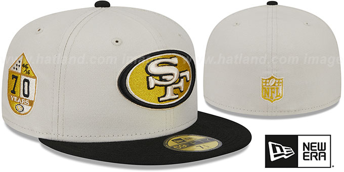 49ers 'TWO-TONE STONE' Fitted Hat by New Era