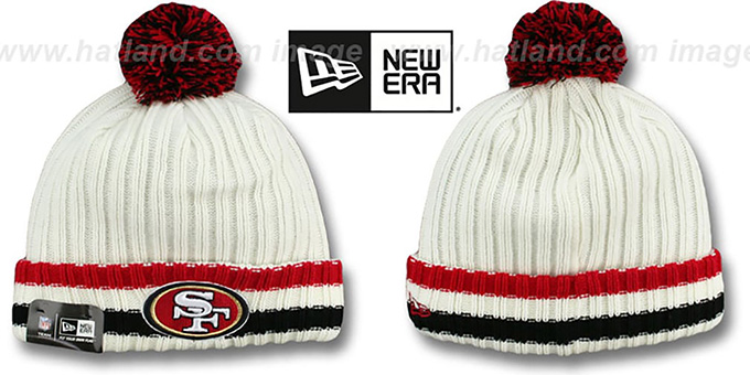 49ers 'YESTER-YEAR' Knit Beanie Hat by New Era