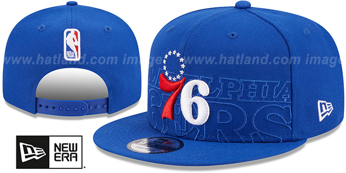 76ers 2023 'NBA DRAFT SNAPBACK' Royal Hat by New Era