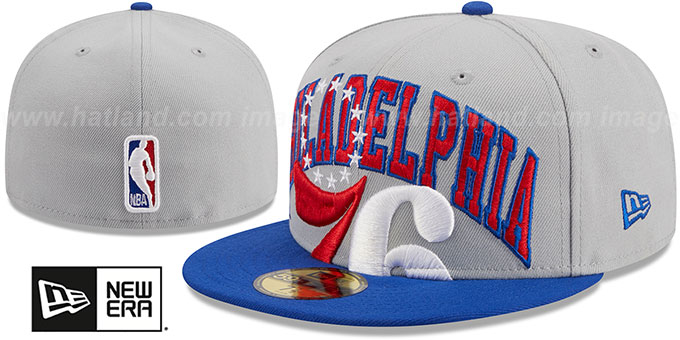 76ers '2023 NBA TIP OFF' Grey-Royal Fitted Hat by New Era