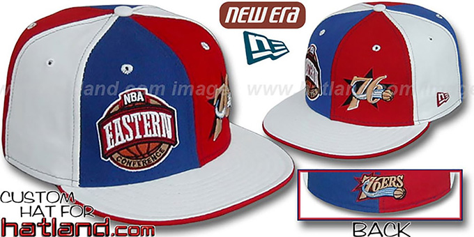 76ers CONFERENCE 'DOUBLE WHAMMY' Fitted Hat by New Era